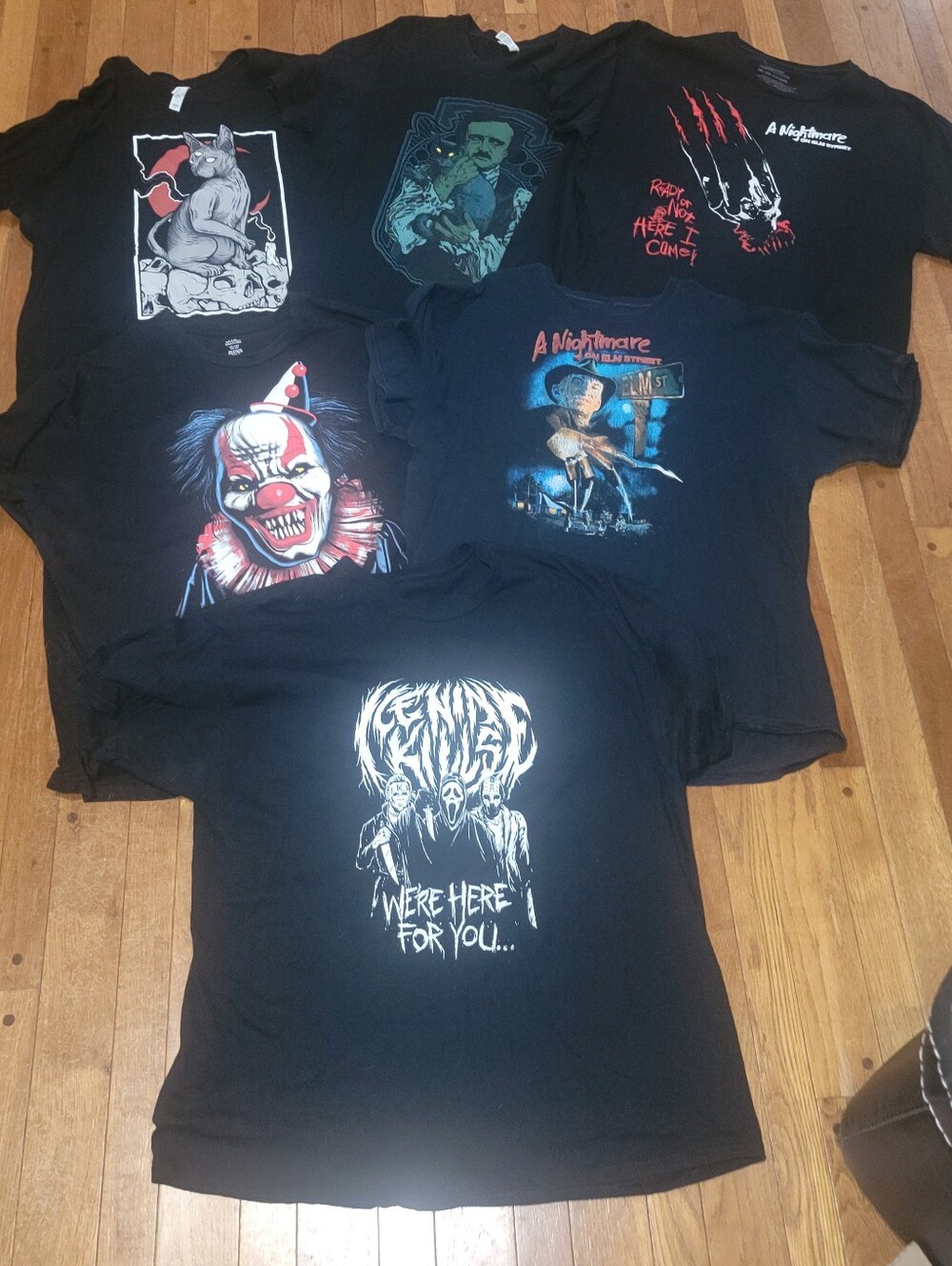 6 Horror  T-Shirts